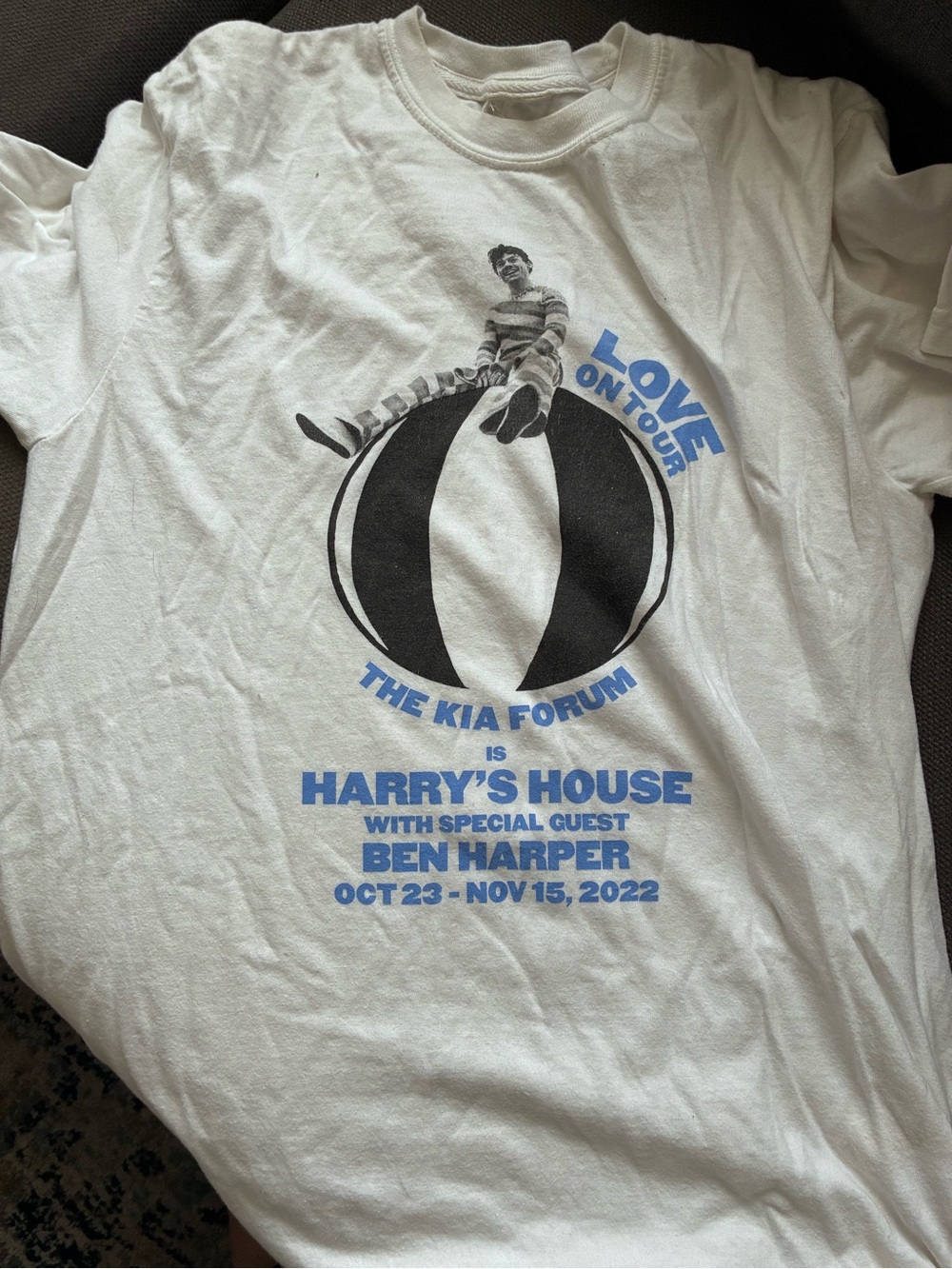 Harry's House White Graphic Short Sleeve Tee - Love On Tour